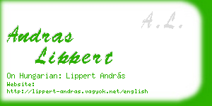 andras lippert business card